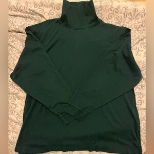 L.L. Bean Men’s XXL Turtleneck Forest Green 100% Cotton Long Sleeve